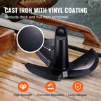 30 LB Black Vinyl-Coated Mushroom River Anchor for Boats Up to 30 Feet