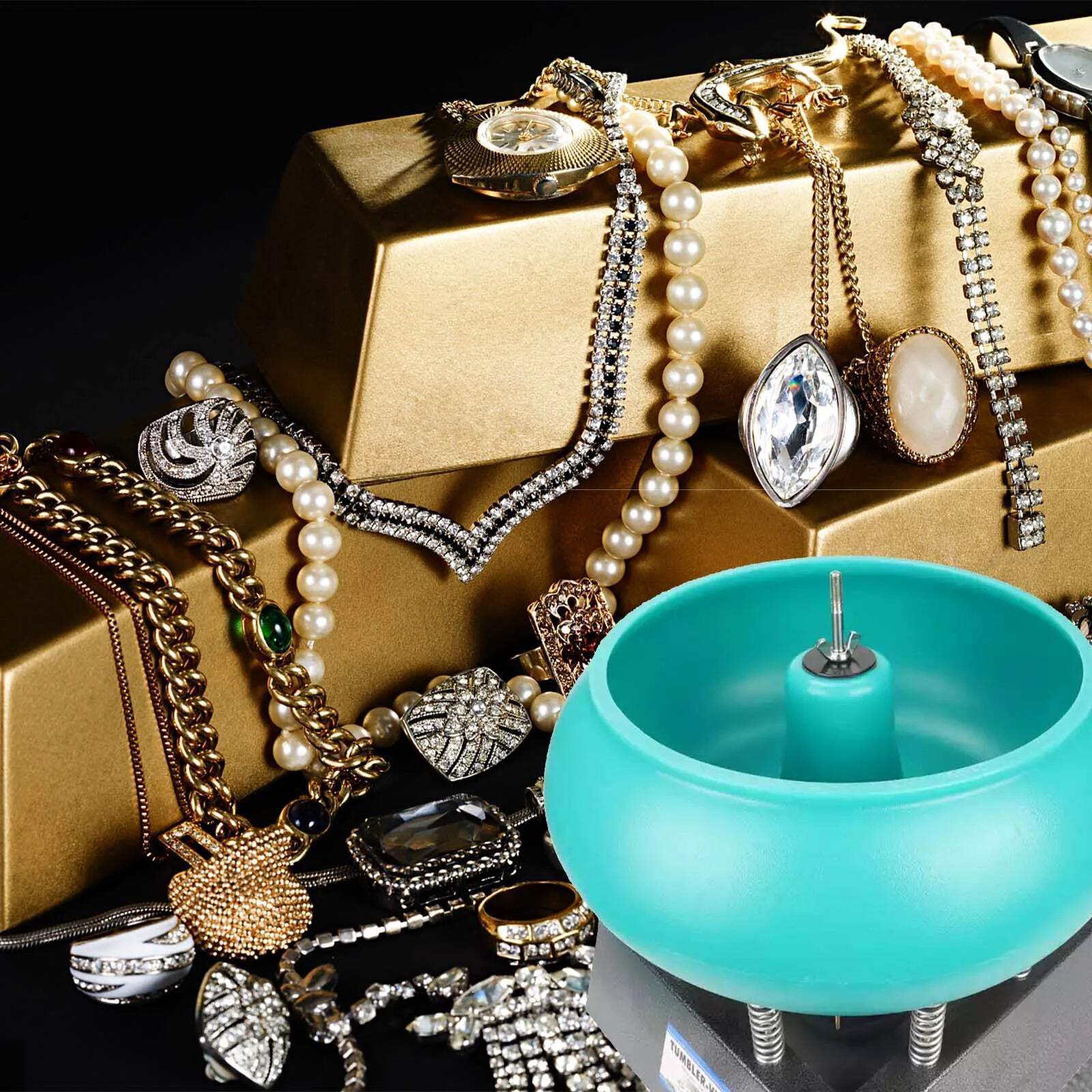 12L Vibration Polishing Machine Vibrating Tumbler Jewelry Vibratory Polisher AU