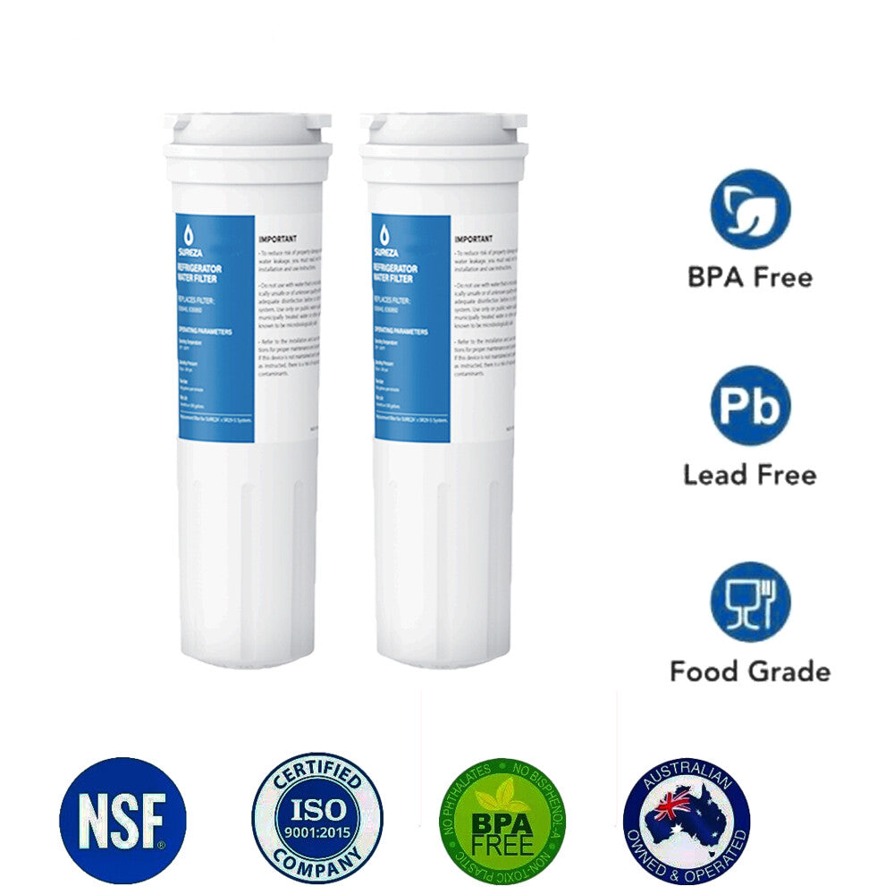 2 X Compatible Ice & Water Fridge Filter Fisher Paykel 836848 836860 Premium AU