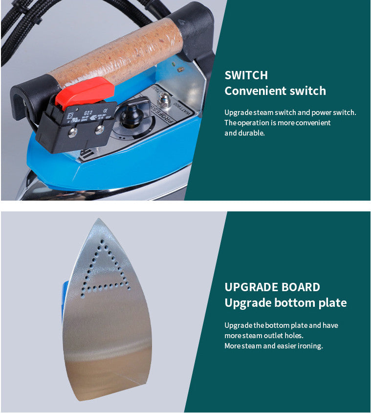 Industrial Iron 4 L Water Bottle Steam Iron Boiler Booster Hanging Iron AU PLUG