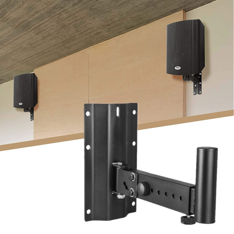 PA Speaker Bracket Holder Wall Mounted Speaker Brackets Swivel & Tilt 2 Packs