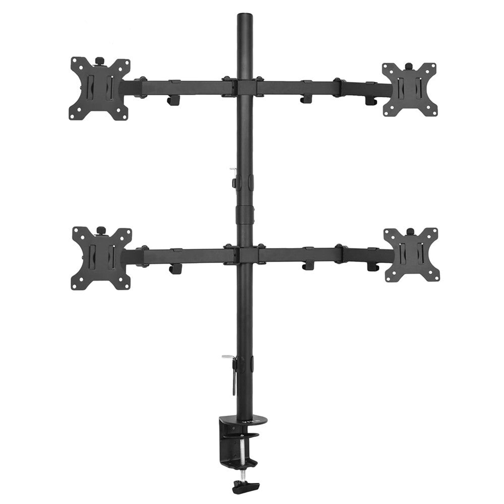 Quad Monitor Desk Mount 4 Monitor Stand Adjustable Screen Stand Can Tilt Swivel