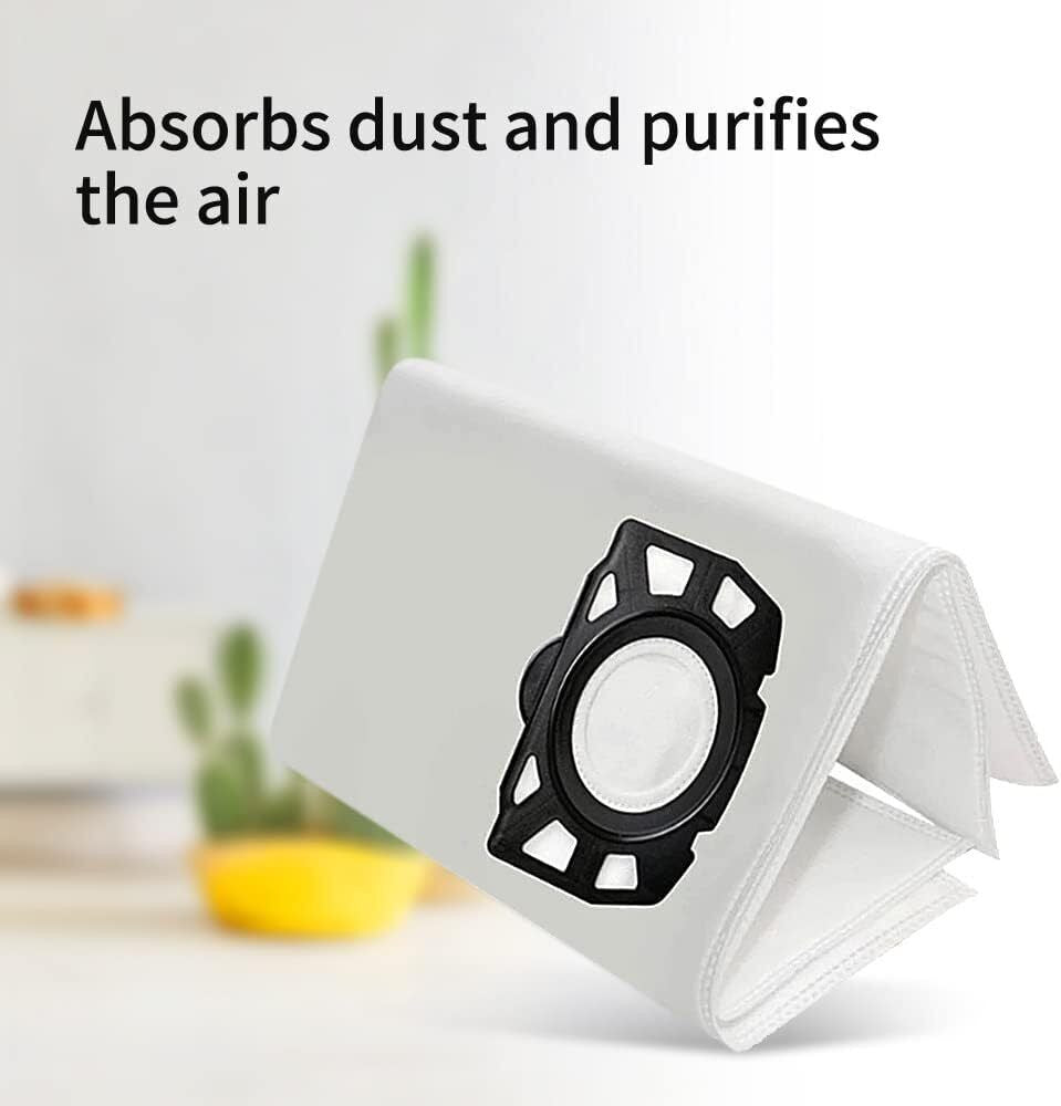 16Pcs Fleece Filter Dust Bags for Karcher MV4 MV5 MV6 WD4 WD5 WD6