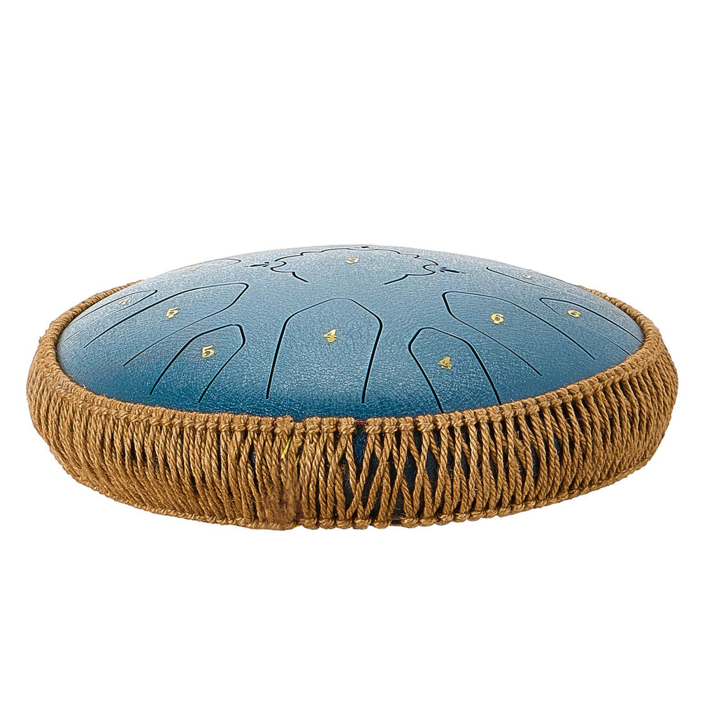 33cm Steel Tongue Drum, 15-Note C Major with Mallets for Relaxation