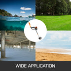 High Accuracy Waterproof Metal Detector with LCD, Shovel & Headphone Bundle
