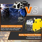 3000W Handheld Welding Machine Portable ARC Welder Gun Hand Held Welder Machine