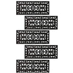 5x Rubber Stair Treads Non Slip Safety Outdoor Porch Floor Step Mats Staircase