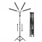 Four-arm LED Light Dimmable Lighting Phone Selfie Tripod Makeup Live Lamp 36W AU