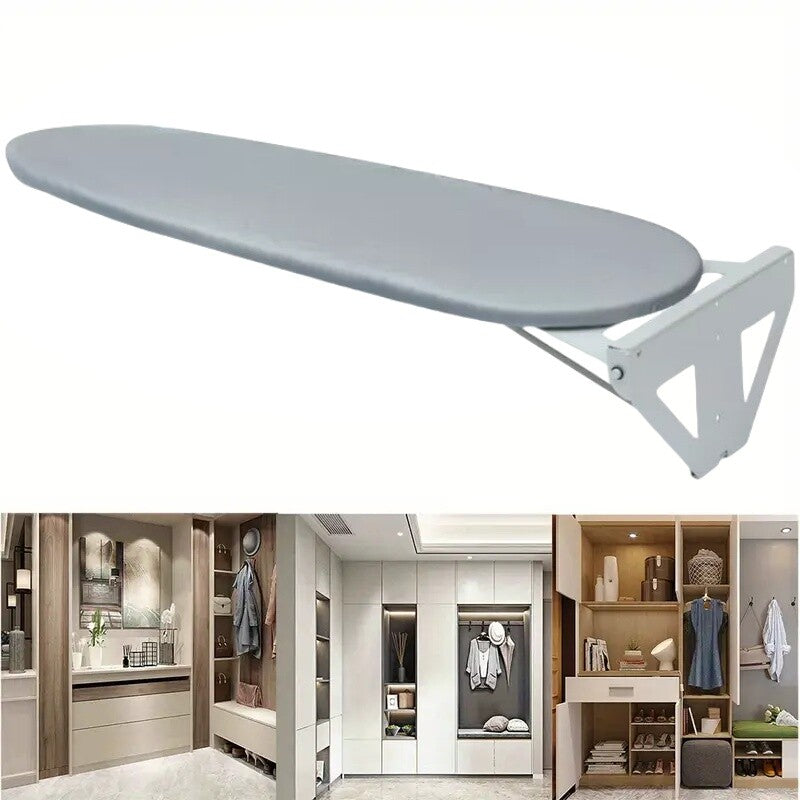 Wall-Mounted Ironing Board Foldable Fold Down Ironing Station for Home Apartment