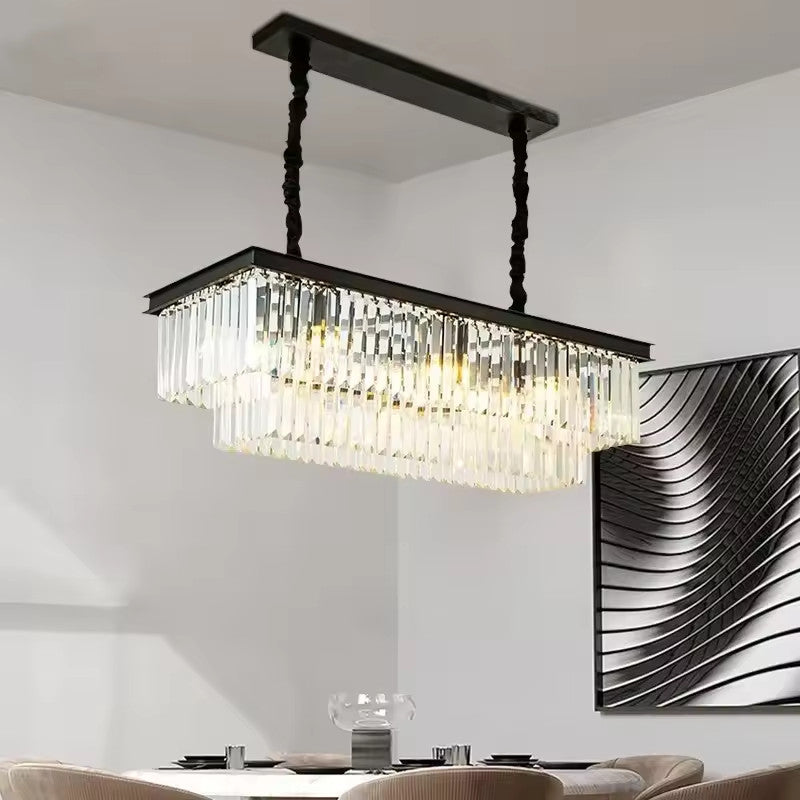 Luxury American Retro Crystal Pendant Lights Ceiling Light Deco Fixture 3 Colors