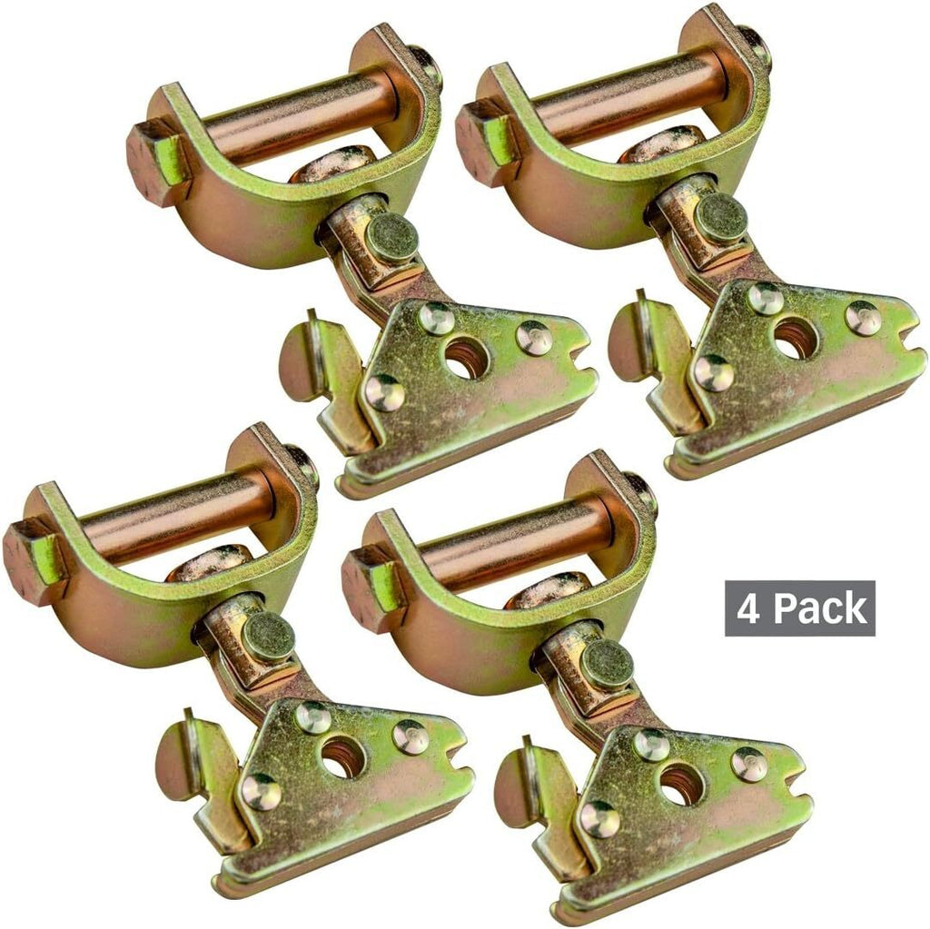4X E-Track Roller Idler Swivel Anchors Fitting Tie-Down Anchor Strap for Trailer