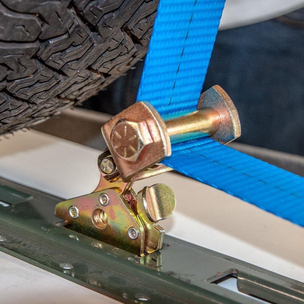 4X E-Track Roller Idler Swivel Anchors Fitting Tie-Down Anchor Strap for Trailer