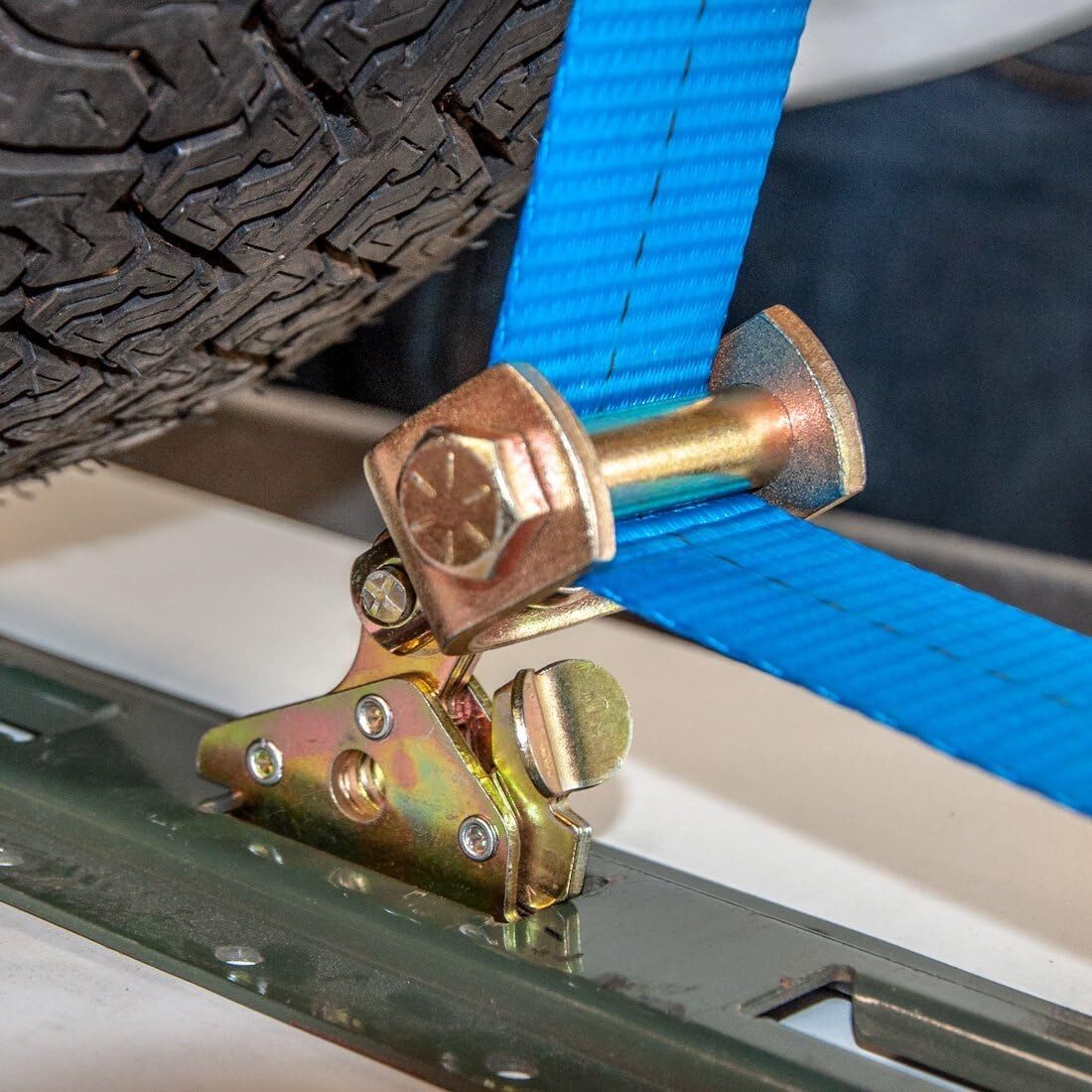 4X E-Track Roller Idler Swivel Anchors Fitting Tie-Down Anchor Strap for Trailer