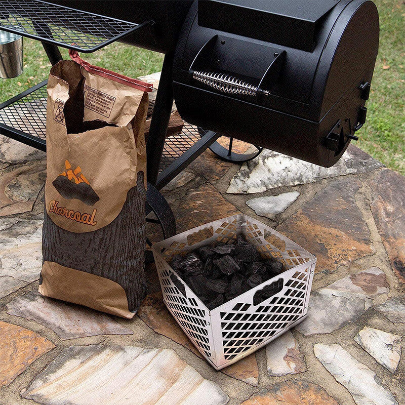 12in Charcoal Firebox Basket for Oklahoma Bandera Stainless Steel Offset Smoker