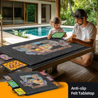 2000 Piece Tilting & Foldable Puzzle Board with 6 Colored Drawers & Cover Adjust