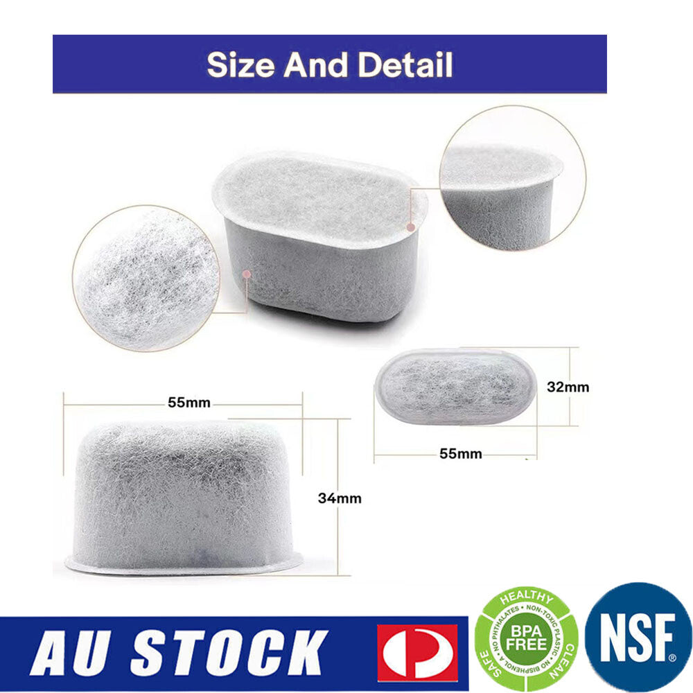Charcoal Water Filters for Breville BES870 & Duo-Temp Pro BES810 Coffee Machines