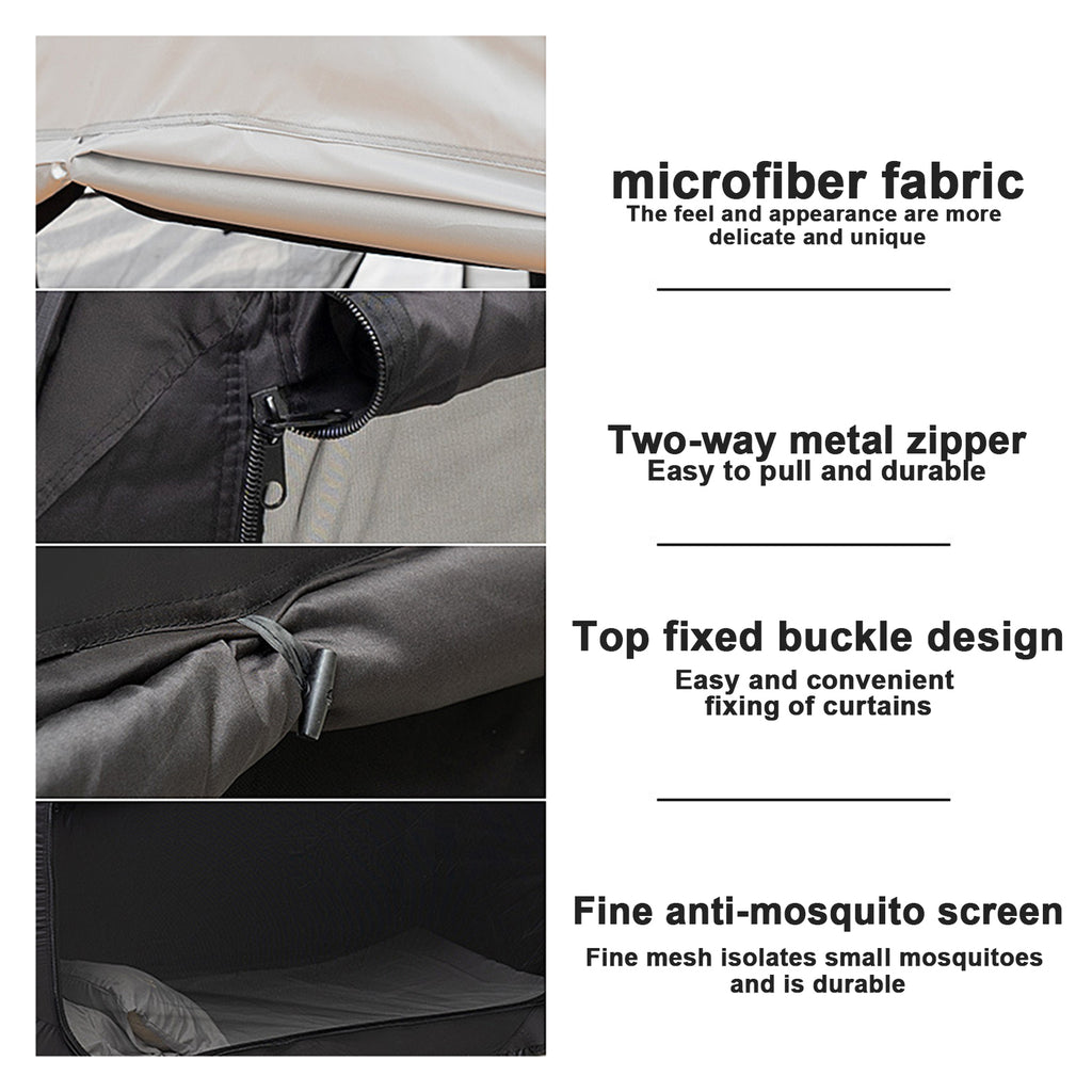 Pop Up Privacy Tent for Indoor Bed Canopy Light Reducing Sleeping for Twin Bed