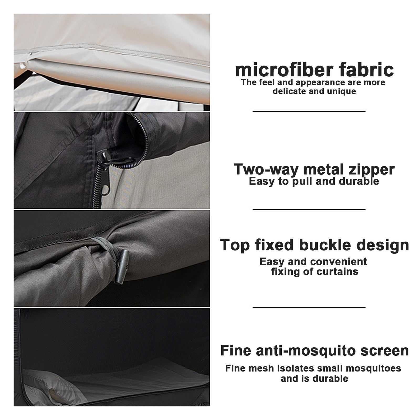 Pop Up Privacy Tent for Indoor Bed Canopy Light Reducing Sleeping for Twin Bed