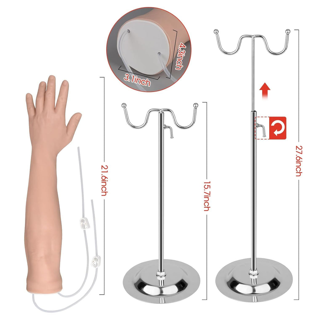 Intravenous Practice Arm Kit High Simulation Blood Drawing Practice Model Kit