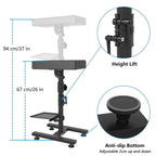 Tattoo Arm Rest Adjustable Height Leather Soft Sponge Pad Tattoo Armrest Stand