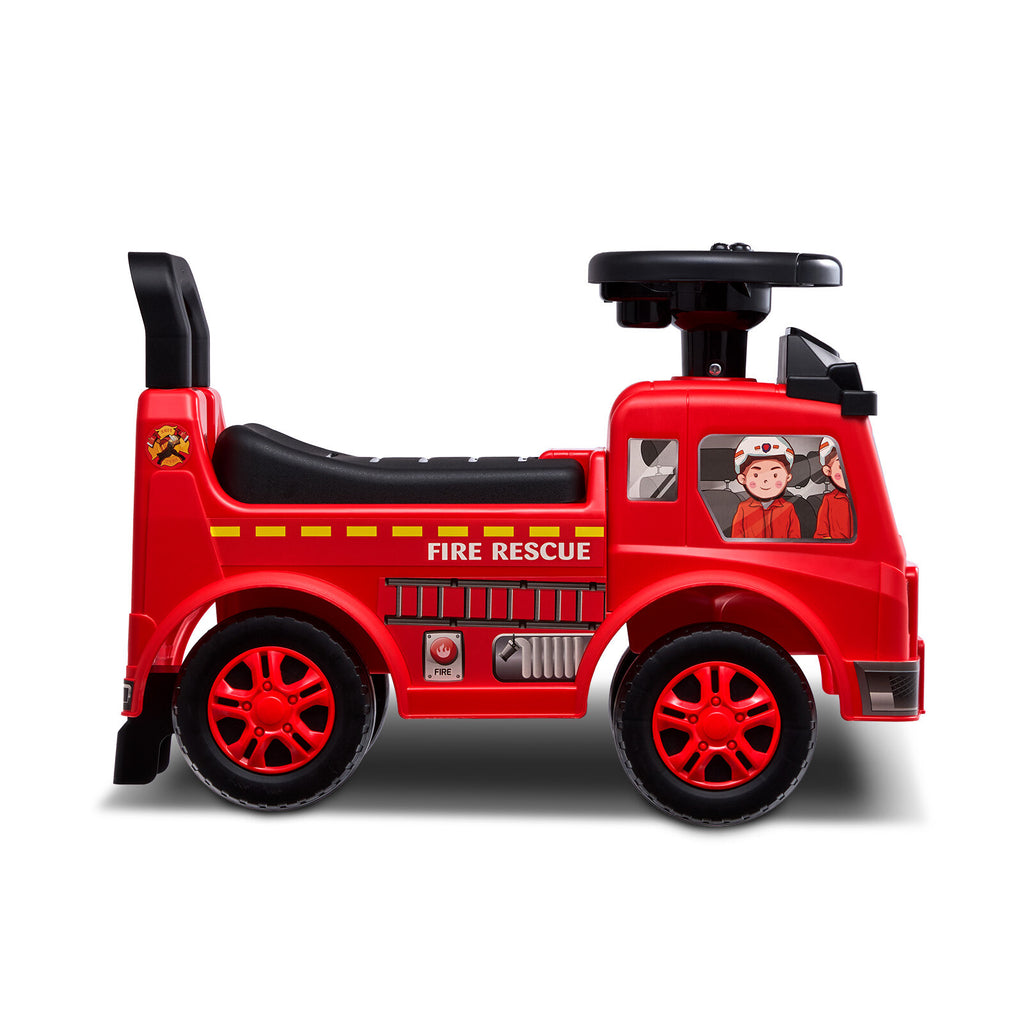 Toddler Push Ride-On Car with Music and Storage, Ages 1-3, Red