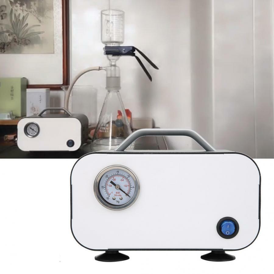 Lab Vacuum Filtration Pump Oilless Vacuum Diaphragm Pump w/ Rubber Tube 10L/min