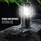 Collapsible LED Camping Lanterns with Magnetic Base - Set of 4 for Outdoor Use