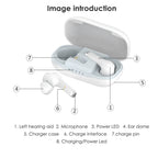 1 Pair Hearing Aids Rechargeable Digital Bluetooth Hearing Aids with Phone App