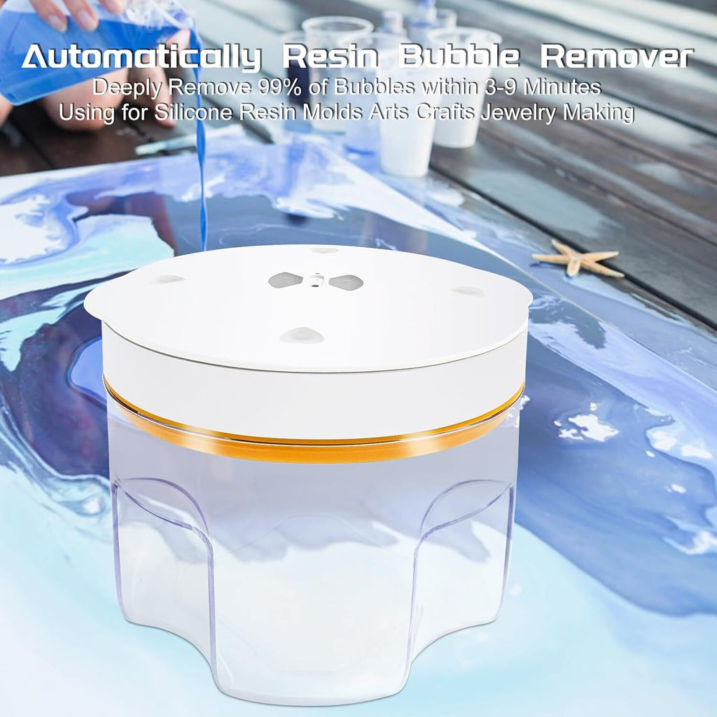Upgraded Resin Bubble Remover 95kPa Vacuum Resin Machine for DIY Crafts Jewelry