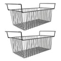 2X Freezer Organizer Bins Stackable Deep Freezer Organizer Bins W/ Handle AU
