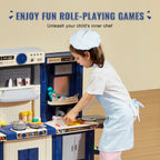 Kids Kitchen Playset with 74 Accessories - Realistic Cooking Experience for Toddlers