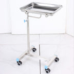 Mobile Mayo Tray Stainless Steel Trolley Surgical Medical Salon Instrument Cart