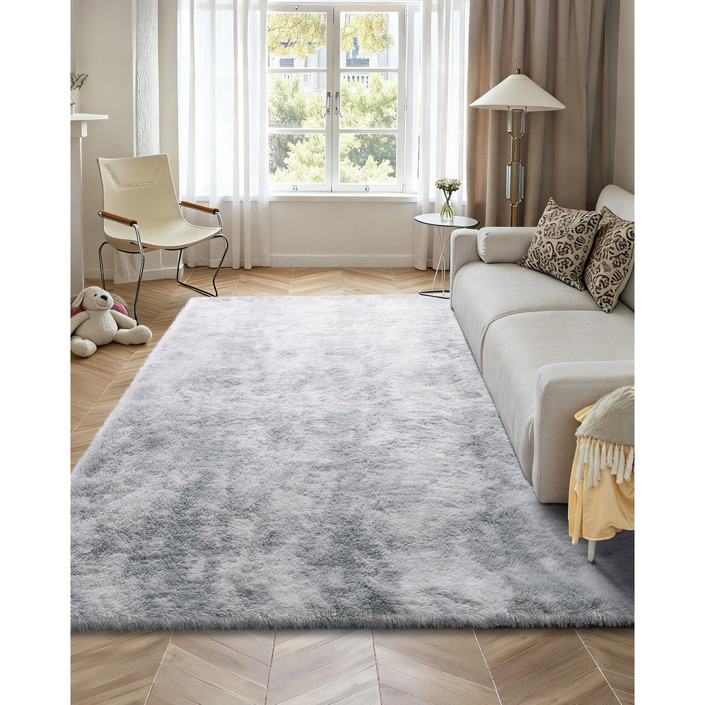 Indoor Plush Area Rug 2.74 x 3.66m Soft Carpet for Living Room Decor