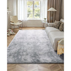 Indoor Plush Area Rug 2.74 x 3.66m Soft Carpet for Living Room Decor
