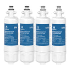4-Pack LG Fridge Water Filters for LT700P and Compatible Models