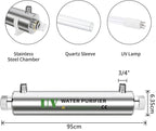 55W Water Ultraviolet Sterilizer Whole House Water Purifier System Filters 220V