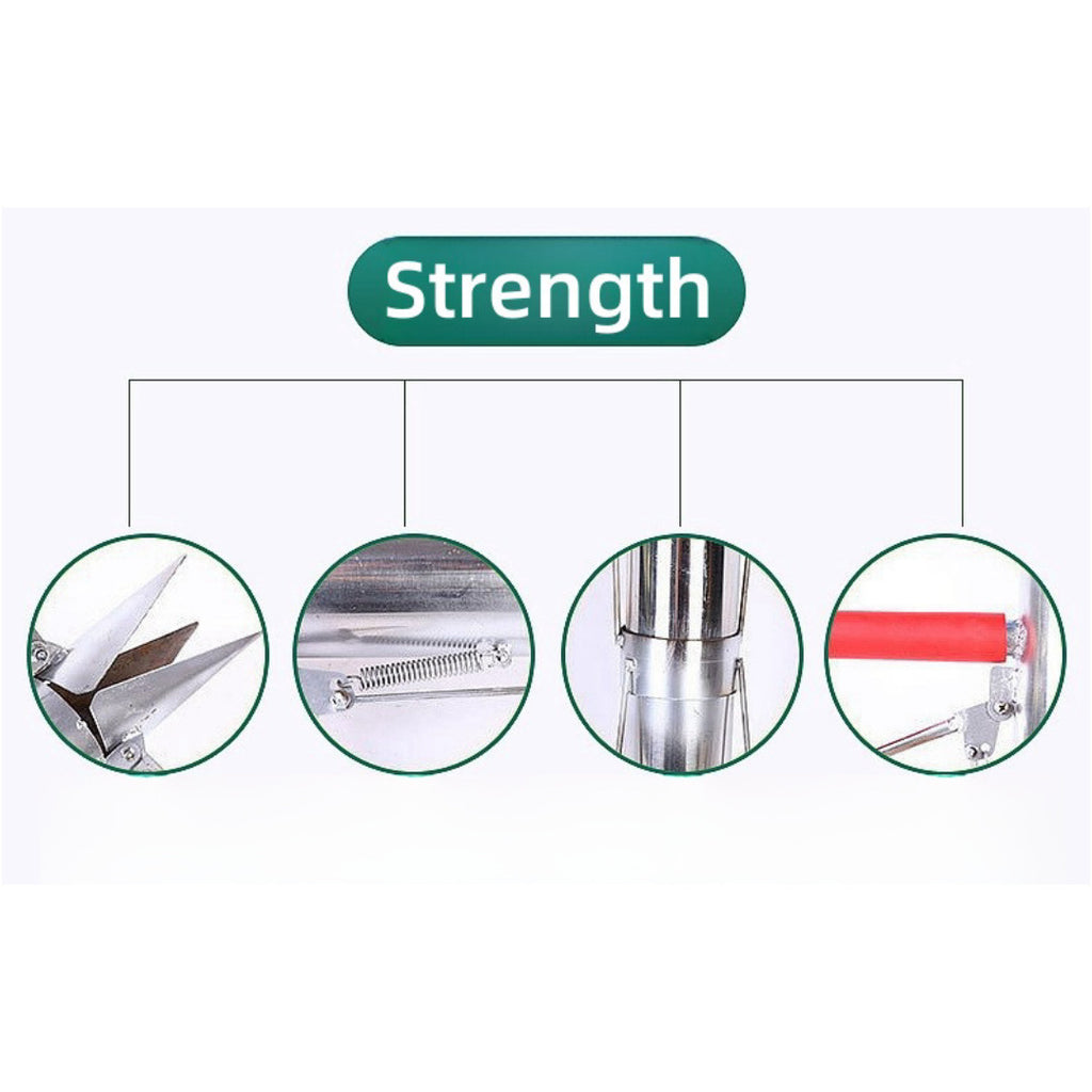 Double Shank Manual Planter Transplanter Seeder Seedling Bulb Planting Tool AU