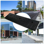 100cm Rubber Curb Ramp Threshold Kerb For Car Truck Wheelchair Driveway Access