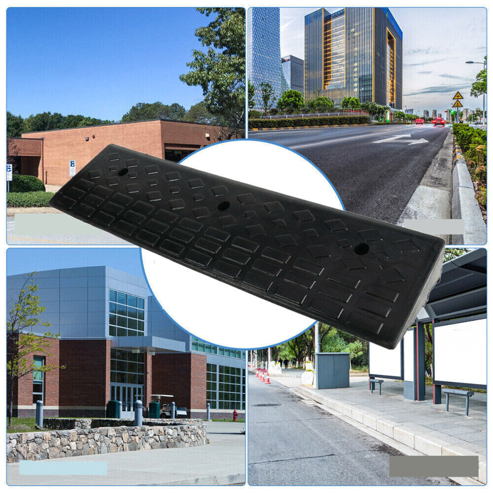 100cm Rubber Curb Ramp Threshold Kerb For Car Truck Wheelchair Driveway Access