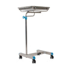 Mobile Mayo Tray Stainless Steel Trolley Surgical Medical Salon Instrument Cart