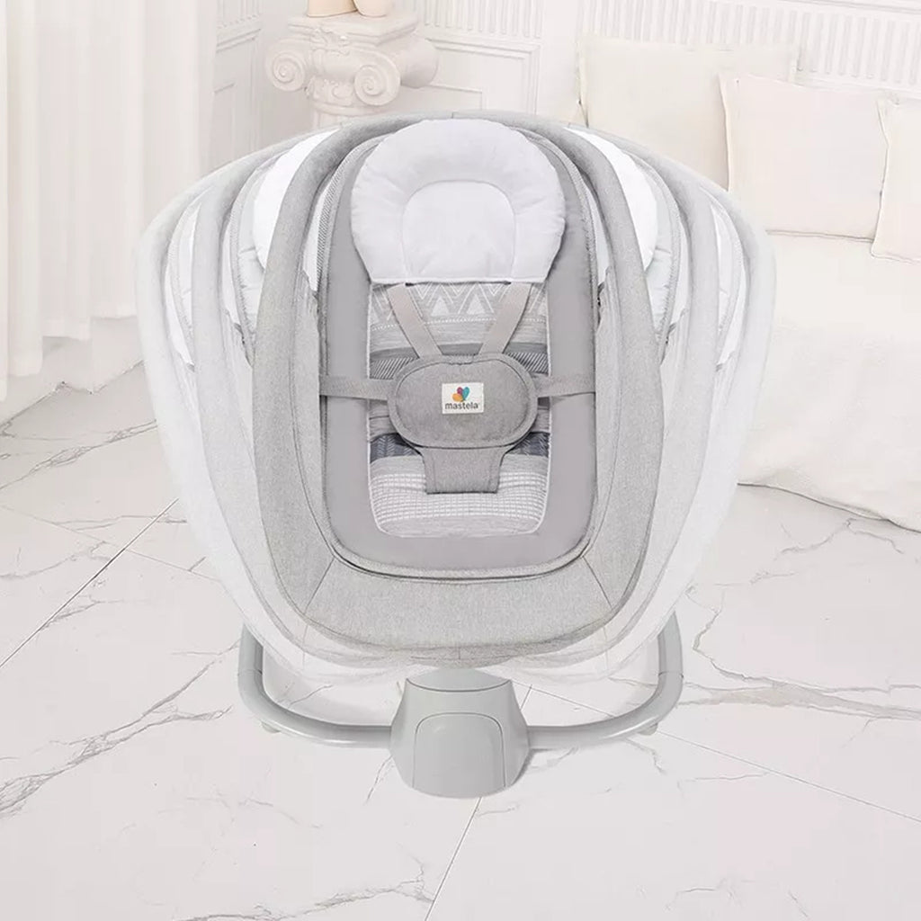 4in1 Baby Swing Bouncer Mastela New born Rocker Electric Leaf Bassinet Upto18Kg