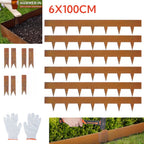 6Pcs 6M Landscape Lawn Edging Garden Edging Borders Yard Patina Garden Border AU