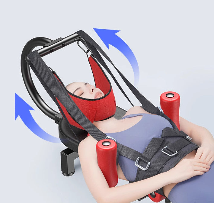 Lumbar Traction Bed Table Cervical Spine Stretching Therapy Massage Pain Relief