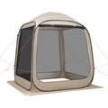 Pop-Up Screen Tent for 4-6 People, Dimensions 1825 x 1825 x 2200mm