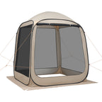 Pop-Up Screen Tent for 4-6 People, Dimensions 1825 x 1825 x 2200mm