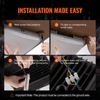4-Pack 150W LED Canopy Lights 16500LM 5000K for Outdoor Use