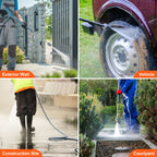 Vertical Pressure Washer Pump 3400 PSI 2.5 GPM for Easy Cleaning Tasks