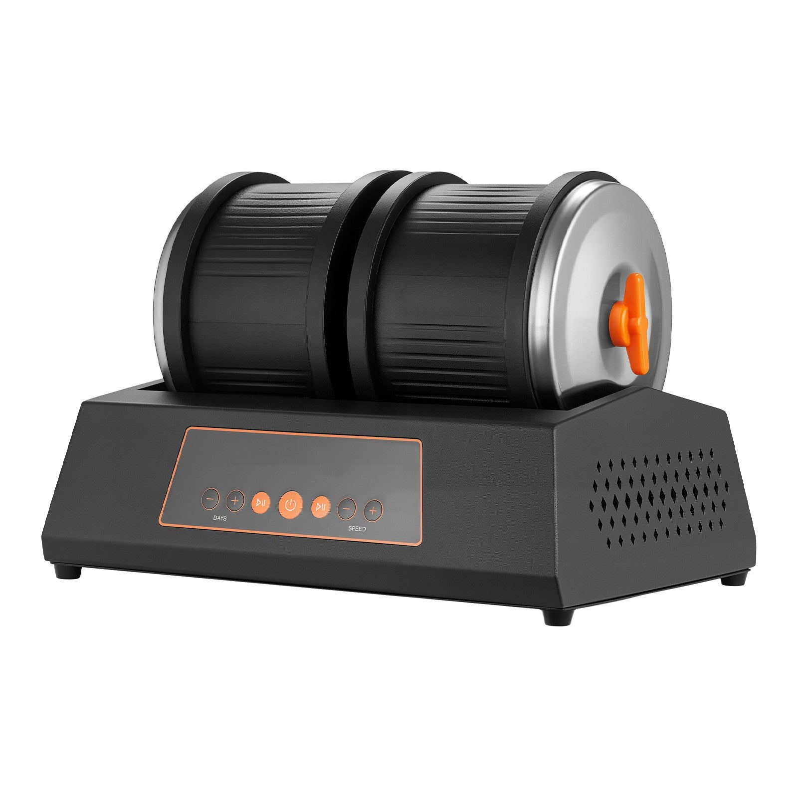 8lbs Rock Tumbler Kit with 4 Speeds and 9-Day Timer, Includes Adapter