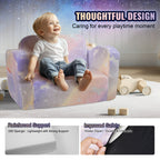 Modular Glow-in-the-Dark Kids Play Couch and Foldable Lounger Chair