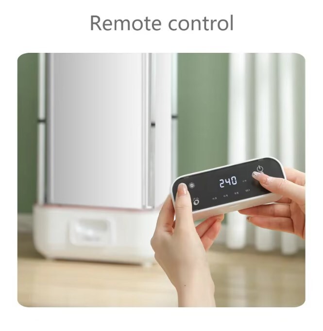 Portable Clothes Dryer Full Automatic Steam Clothing Care UV Remote Control